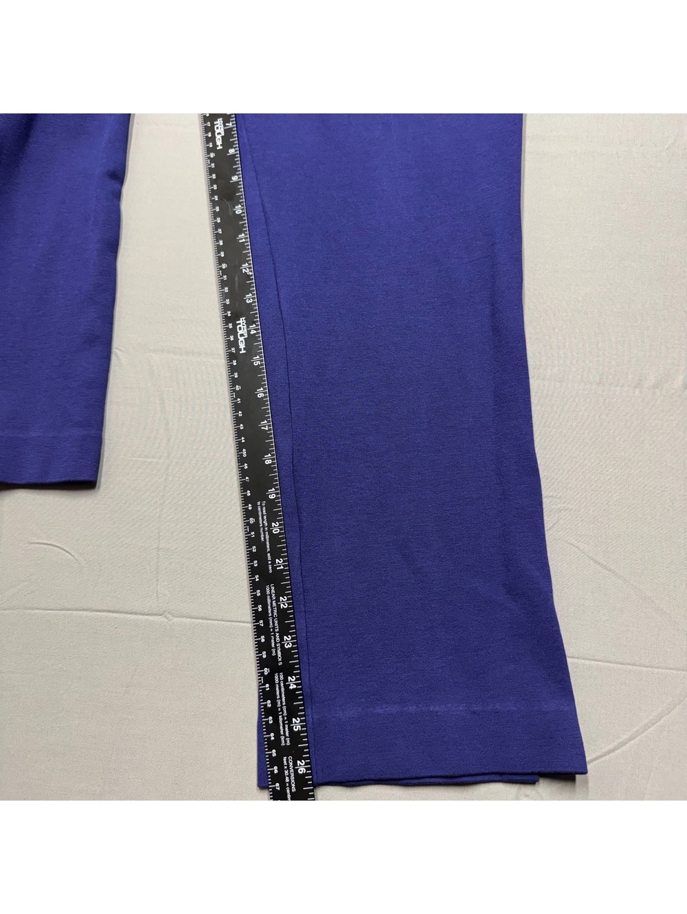 Chico's Women Brigitte Stretch Pull On Pants Size 2.5R 14 Purple Blue Ankle - Picture 6 of 12